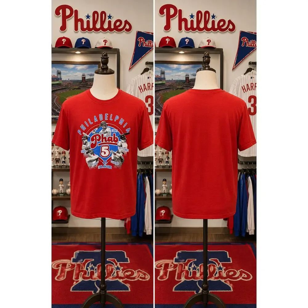 Philadelphia Phillies Phab 5 MLB Players Graphic Tee Medium